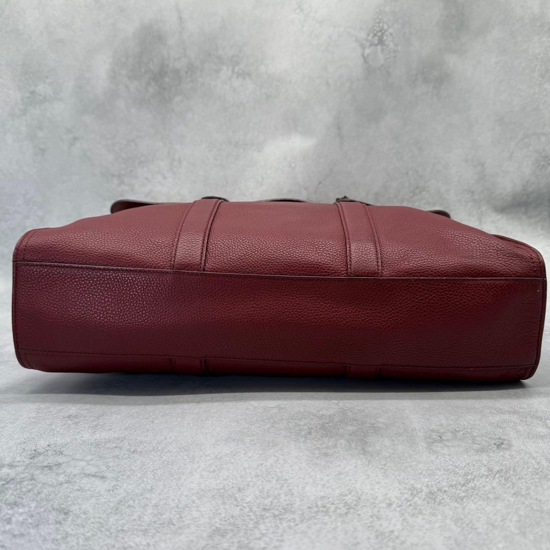 COACH コーチ ビジネスバッグ 2way レザー クロスボディ ボルドー