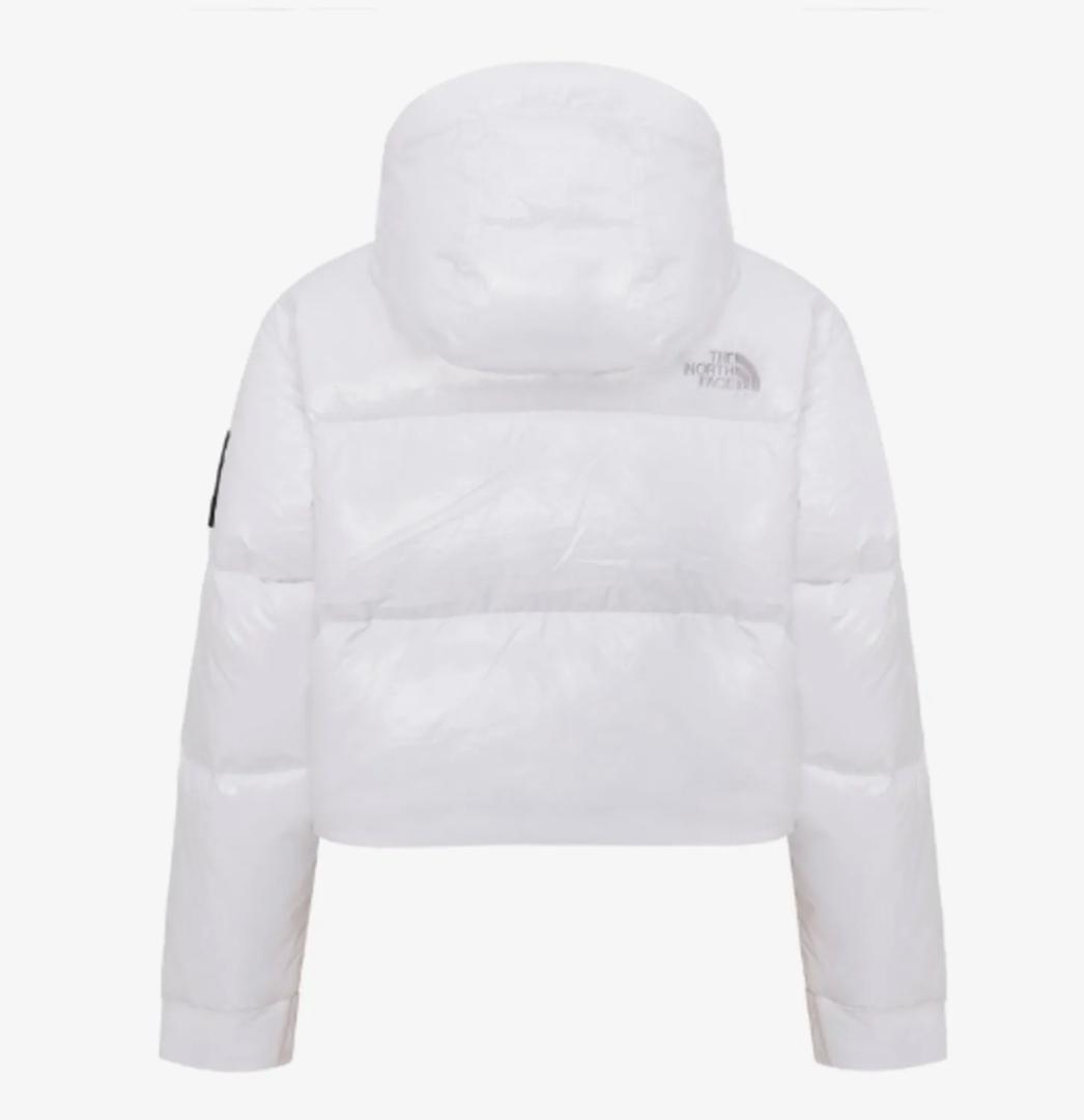 【韓国限定】ノースフェイス ショートダウン グロッシー ジャケット 白 M