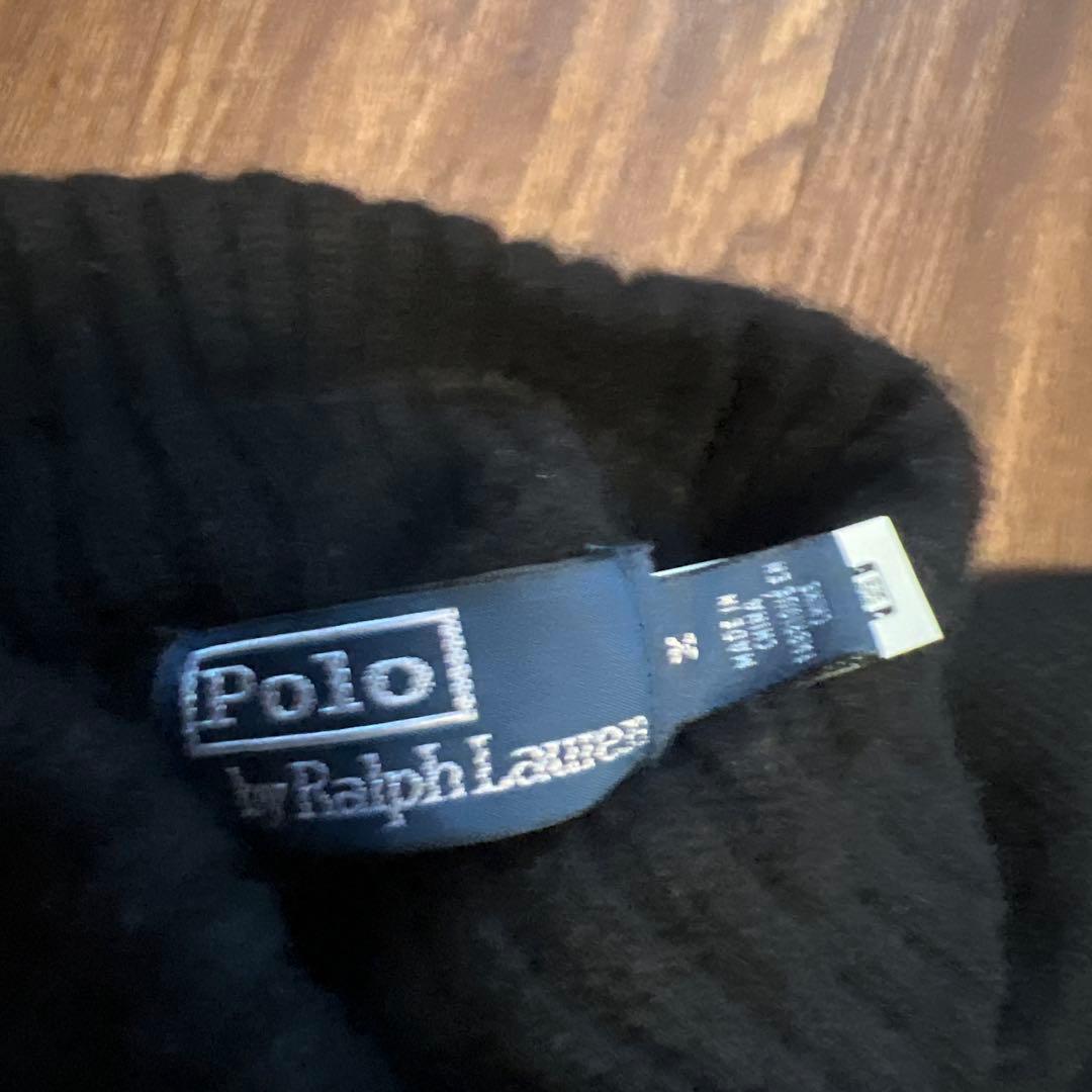 Polo by Ralph Lauren クマ刺繍セーター M 黒