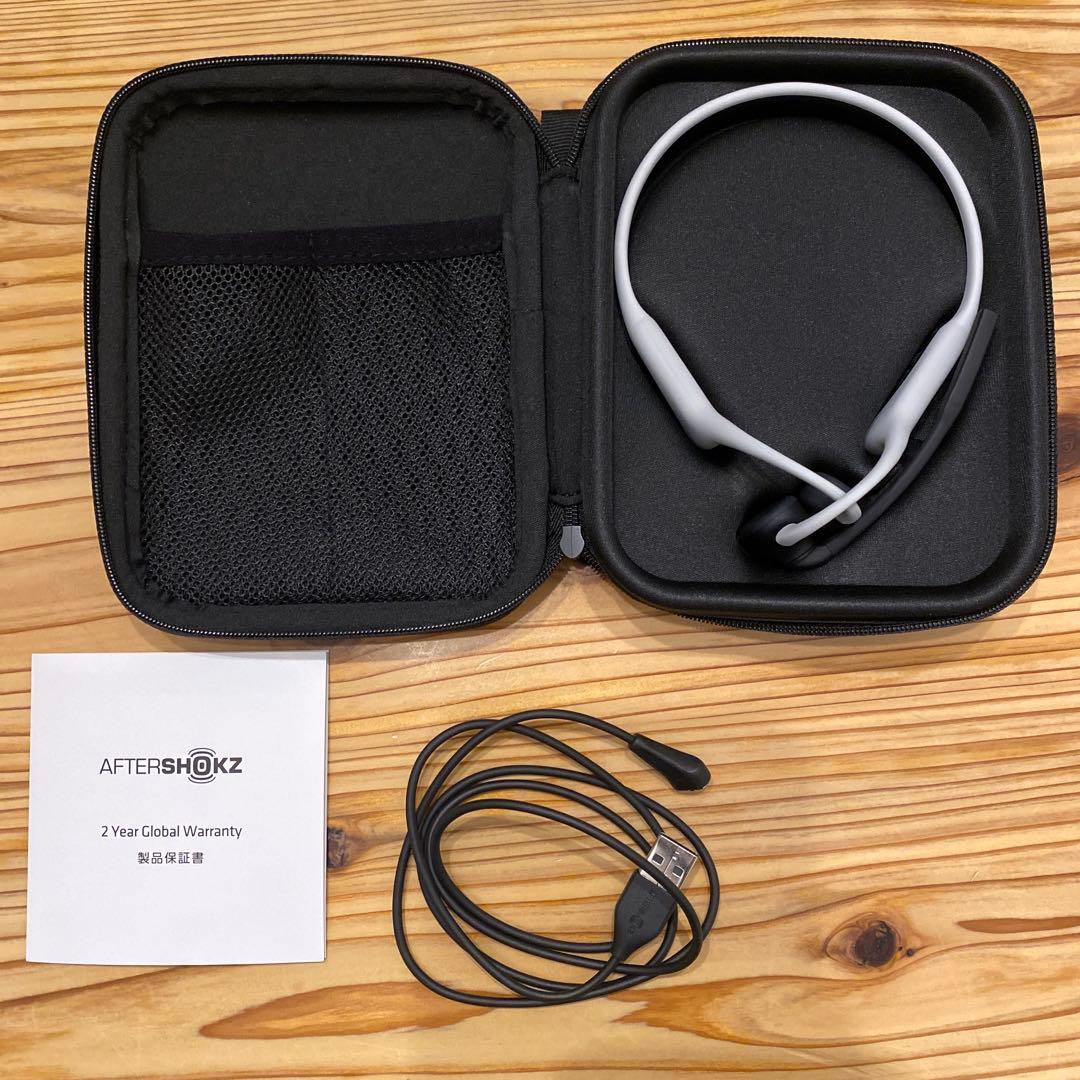 AfterShokz opencomm アフターショックス ライトグレー