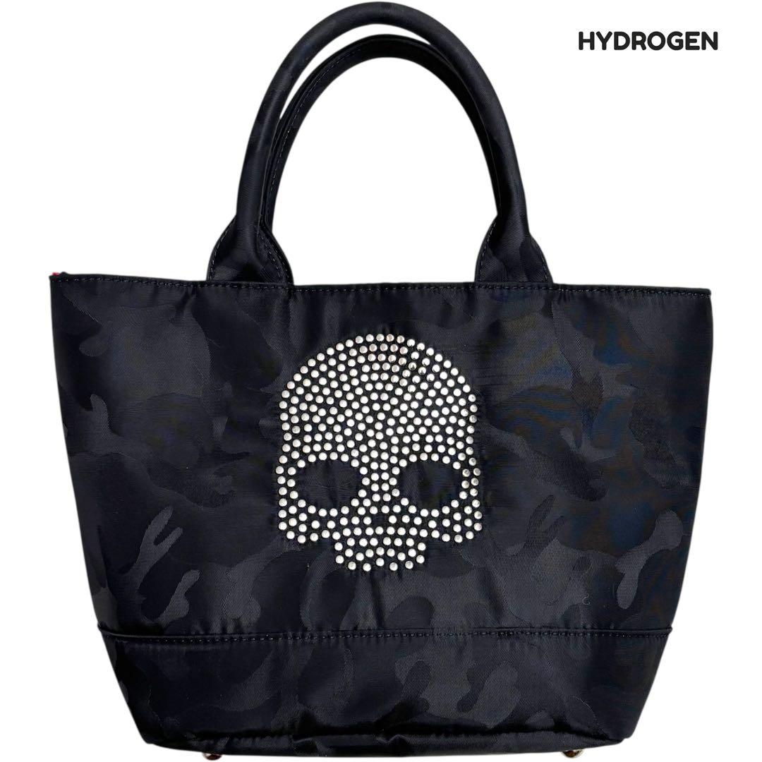 HYDROGEN ハイドロゲン バッグ スカル スタッズ カモフラ ブラック