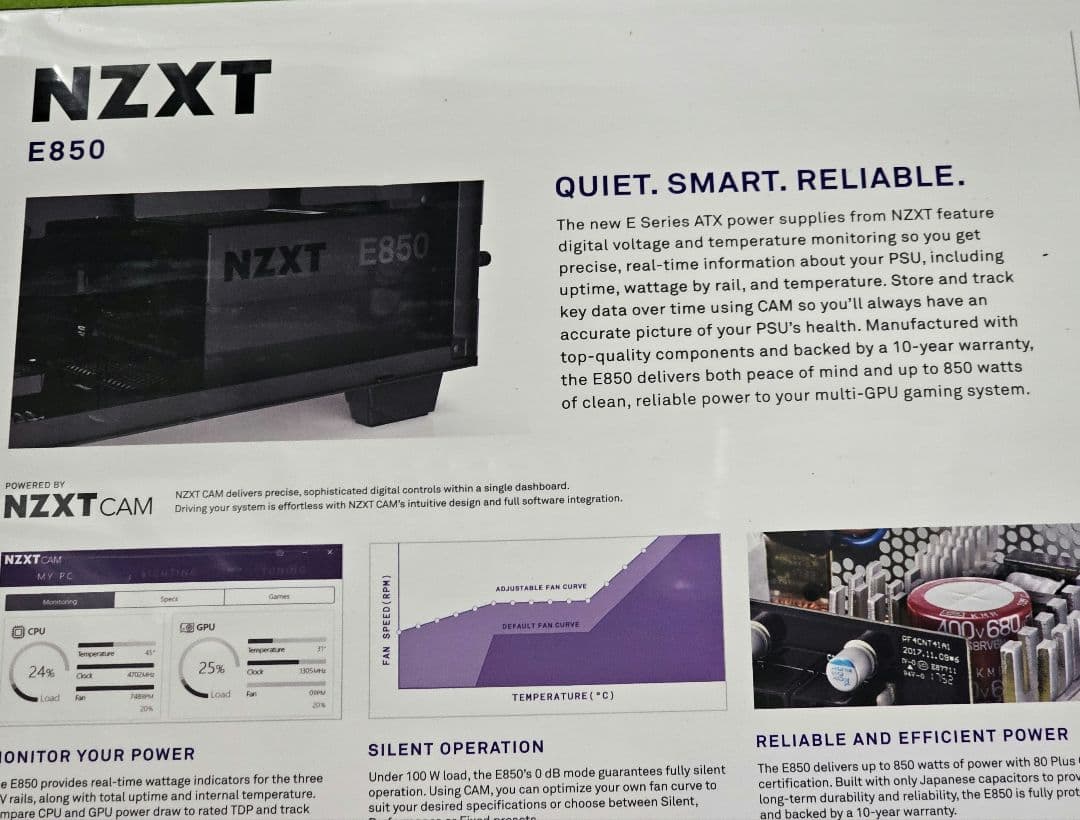 NZXT 850W電源ユニット E850 新品未開封品