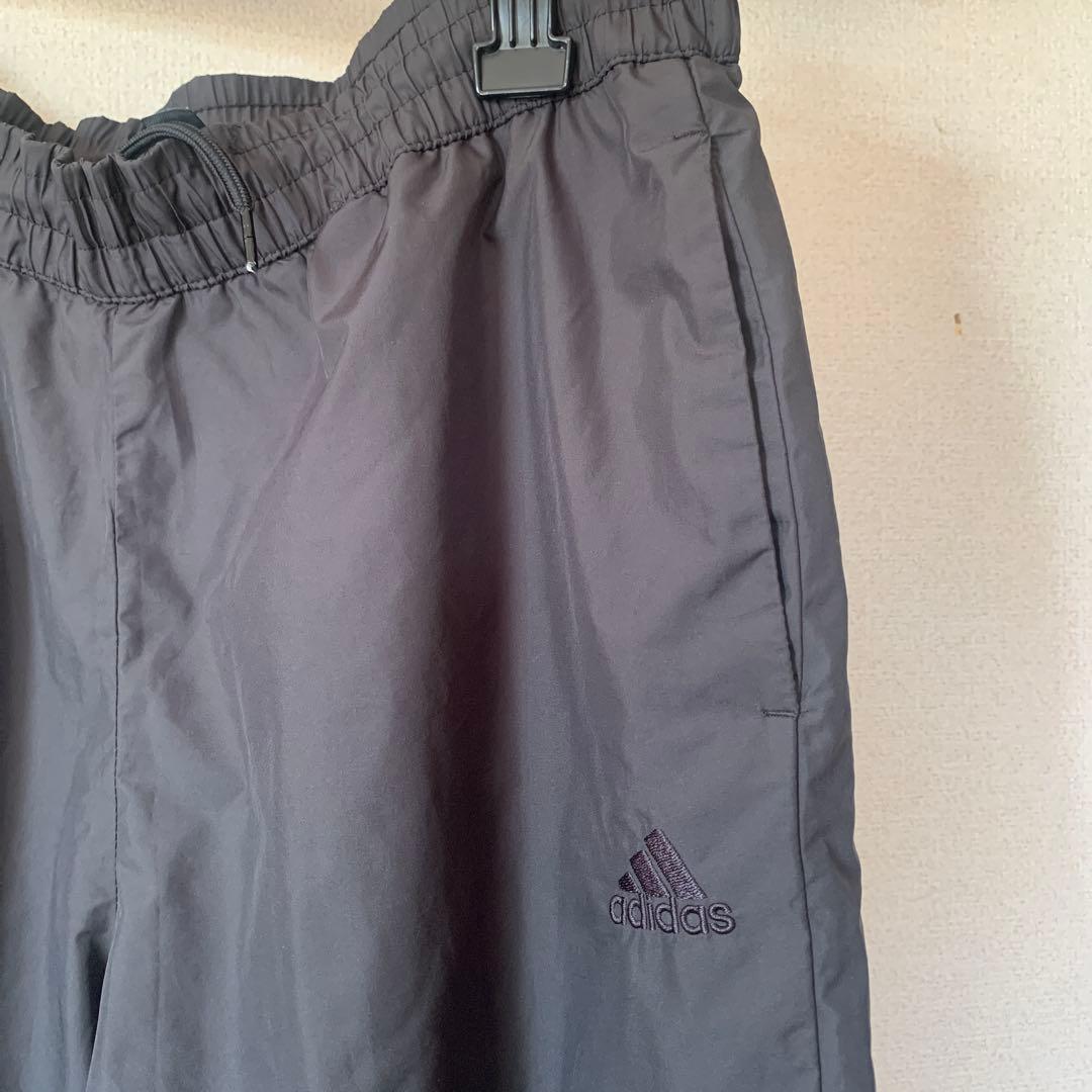 adidas ウィンドブレーカー上下セット　ブラック　裏地付きLサイズ