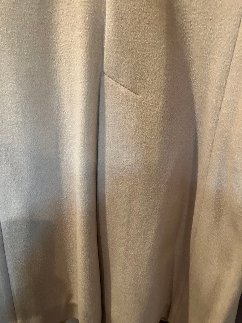 希少　セオリー　ウールとカシミヤ混ノースリーブワンピースとコートアンサンブル