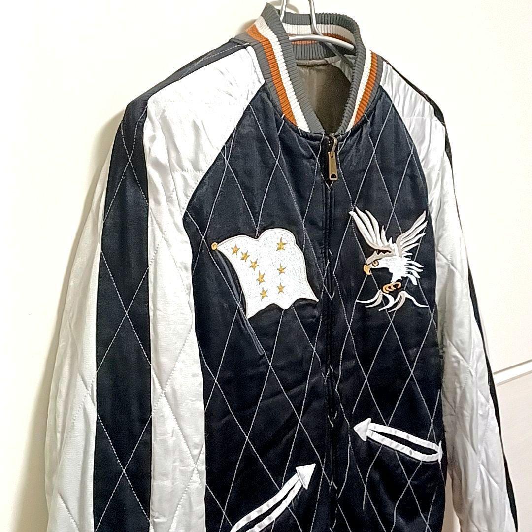 Hideya　美品★ヒューストン　ALASKA　リバーシブ 中綿スカジャン