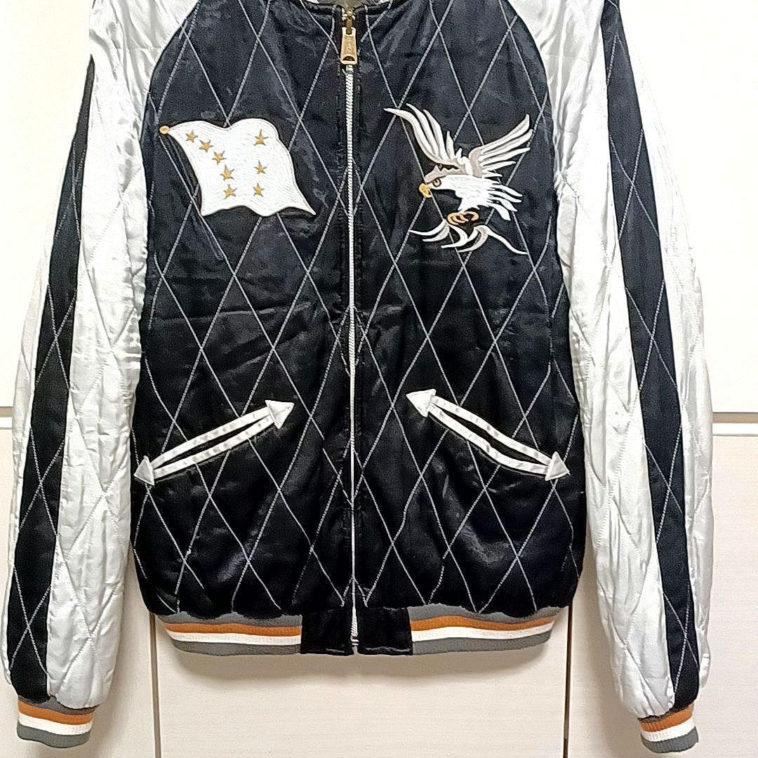 Hideya　美品★ヒューストン　ALASKA　リバーシブ 中綿スカジャン