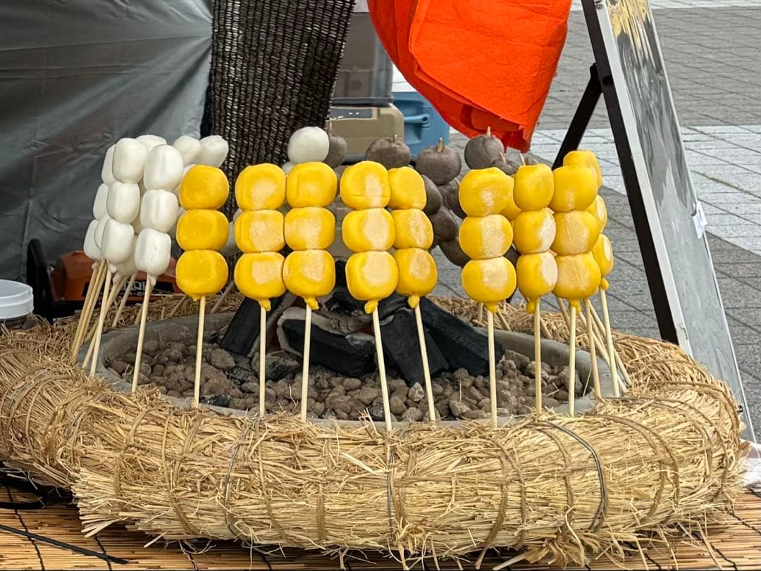 団子、海鮮串焼き用火床