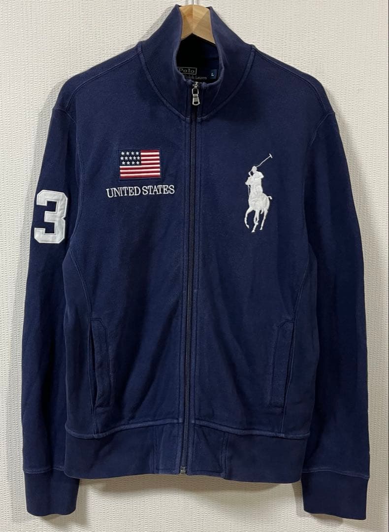 ポロラルフローレン　USAフラッグ ビッグポニートラックジャケット　Lサイズ