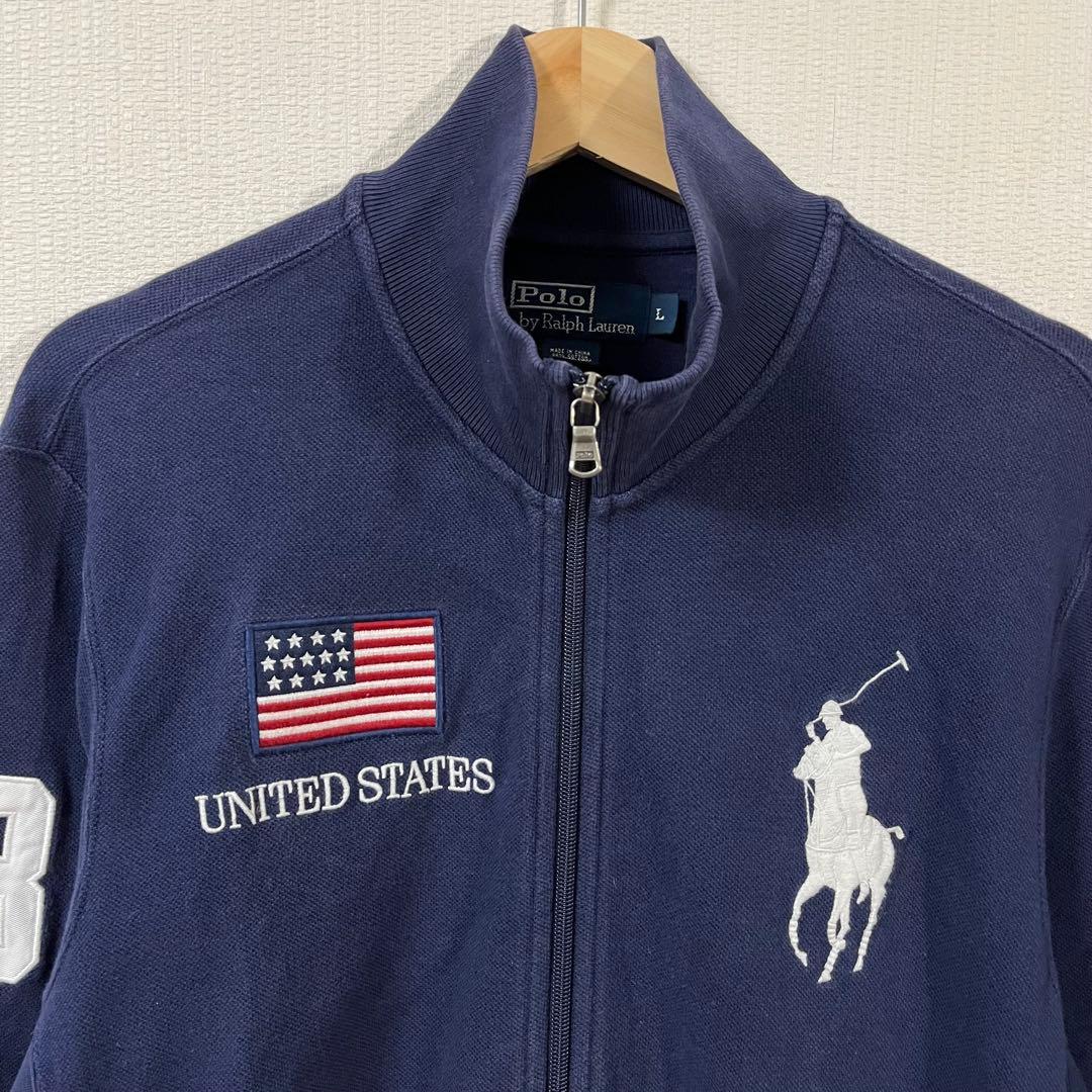 ポロラルフローレン　USAフラッグ ビッグポニートラックジャケット　Lサイズ