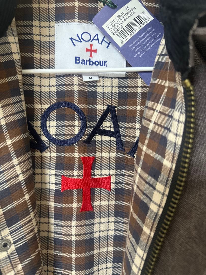 男女兼用 Barbour × Noah キャンバス ビデイルジャケット