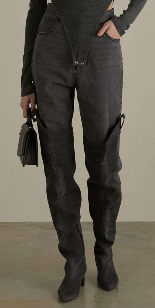 レッグウェア PRANK PROJECT Denim Thigh HighBoots