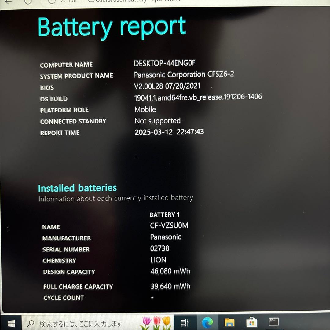 CF-SZ6Y15VS レッツノート パナソニック