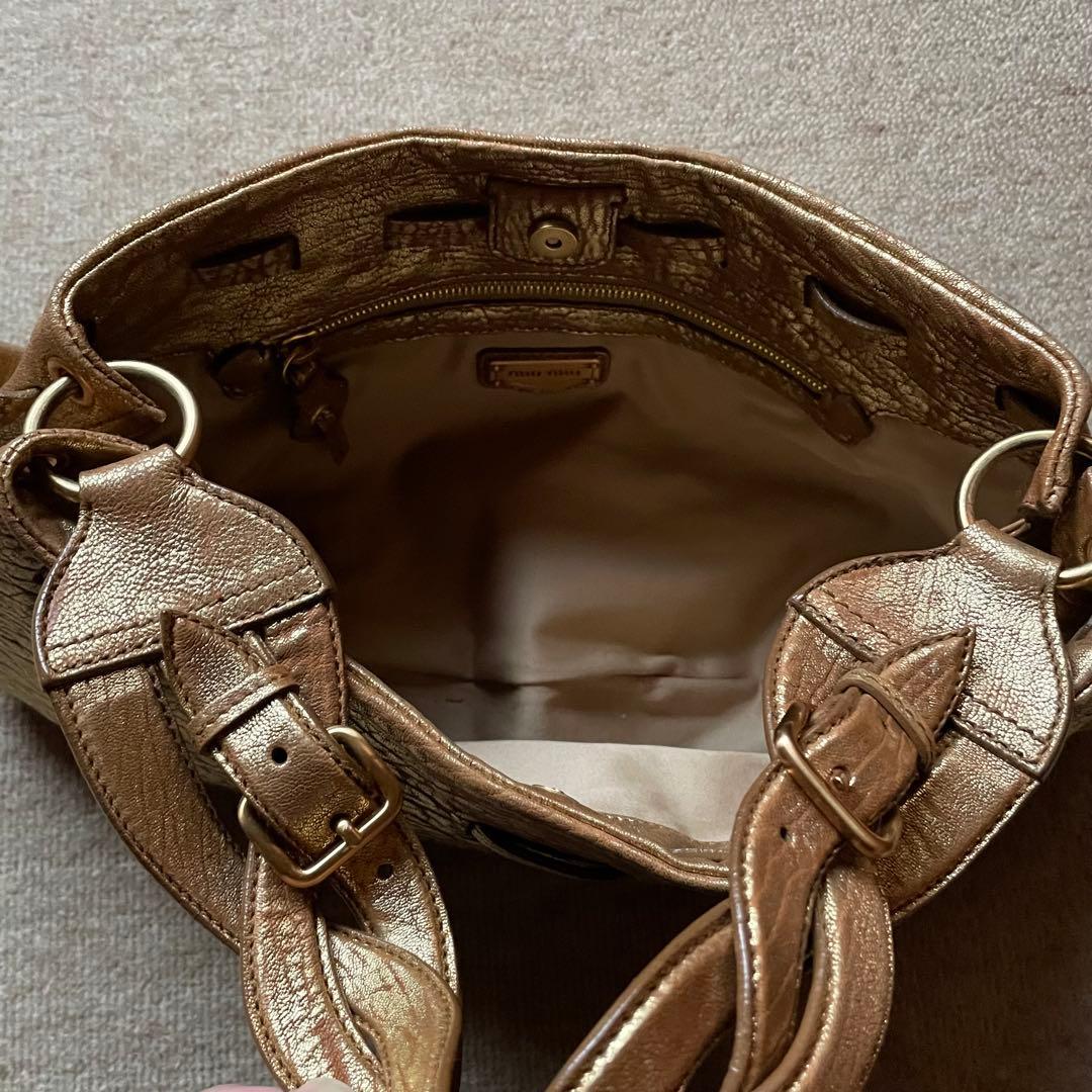 MIU MIU ミュウミュウ バッグ バック bag ゴールド ショルダーバッグ