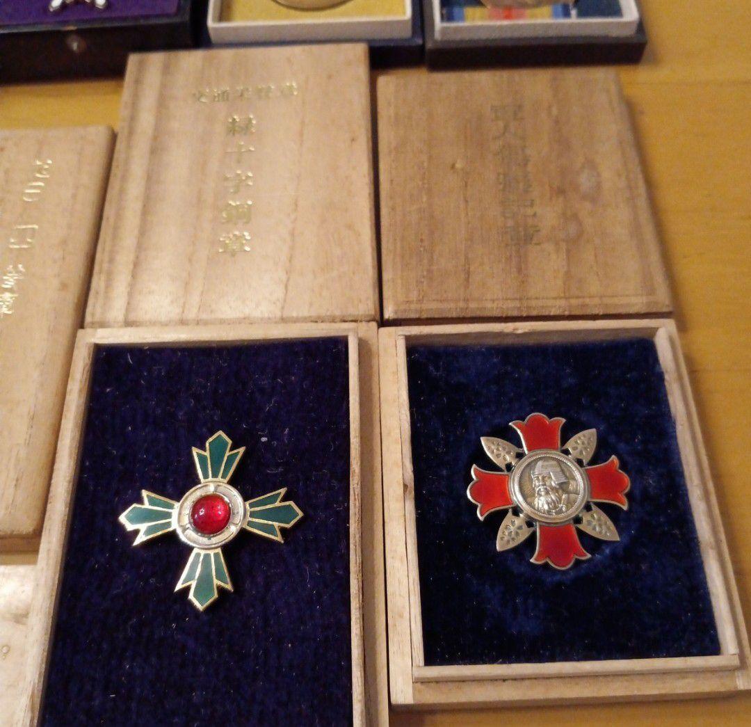 【レア 極美品】勲四等旭日小綬章 旭日四等章 略章勲章 勲四等瑞宝章 軍人傷痍