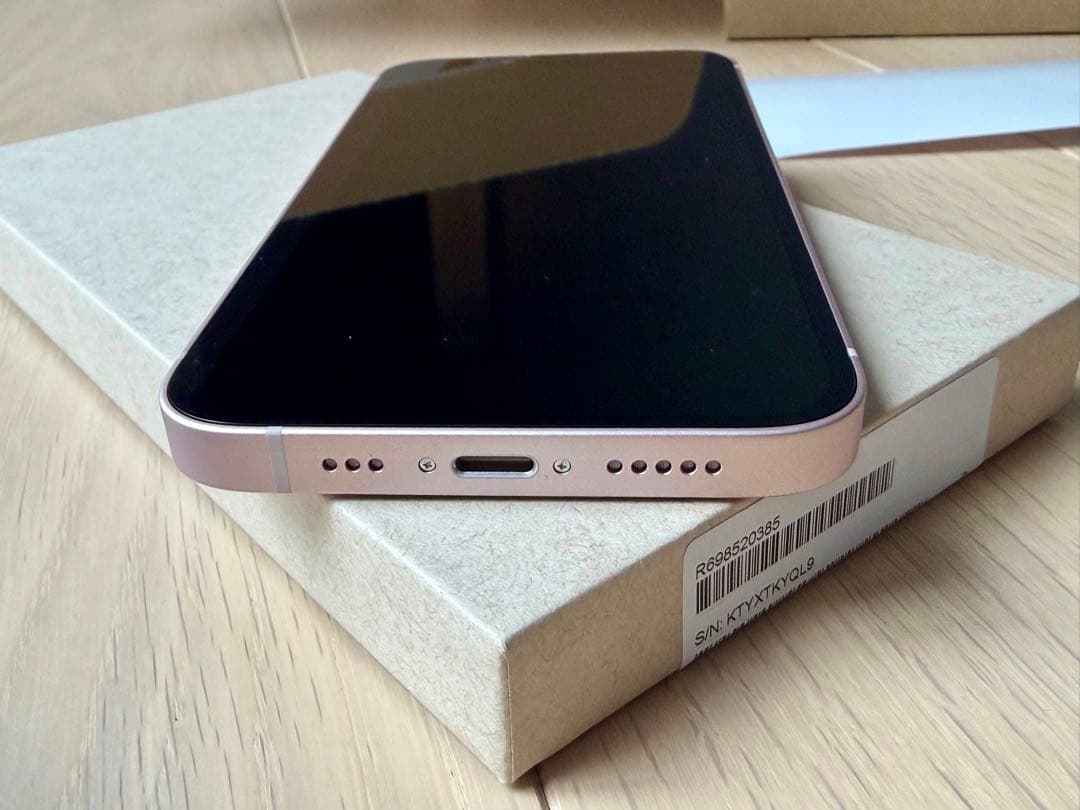 本体新品バッテリー100% iPhone13 256GB ピンク 補償30年まで