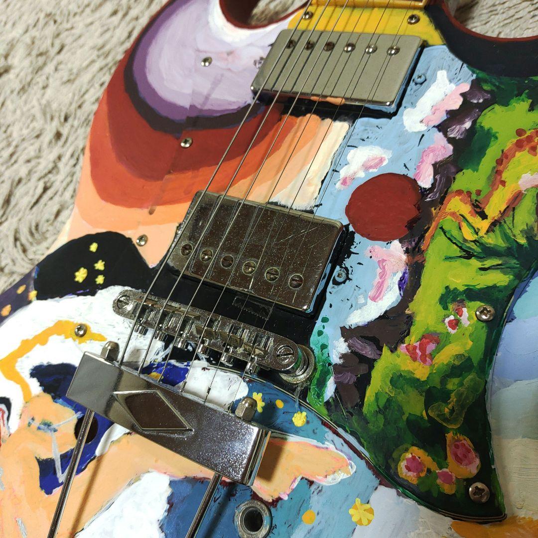 【ジャンク】photogenic エレキギター フォトジェニック　ペイント