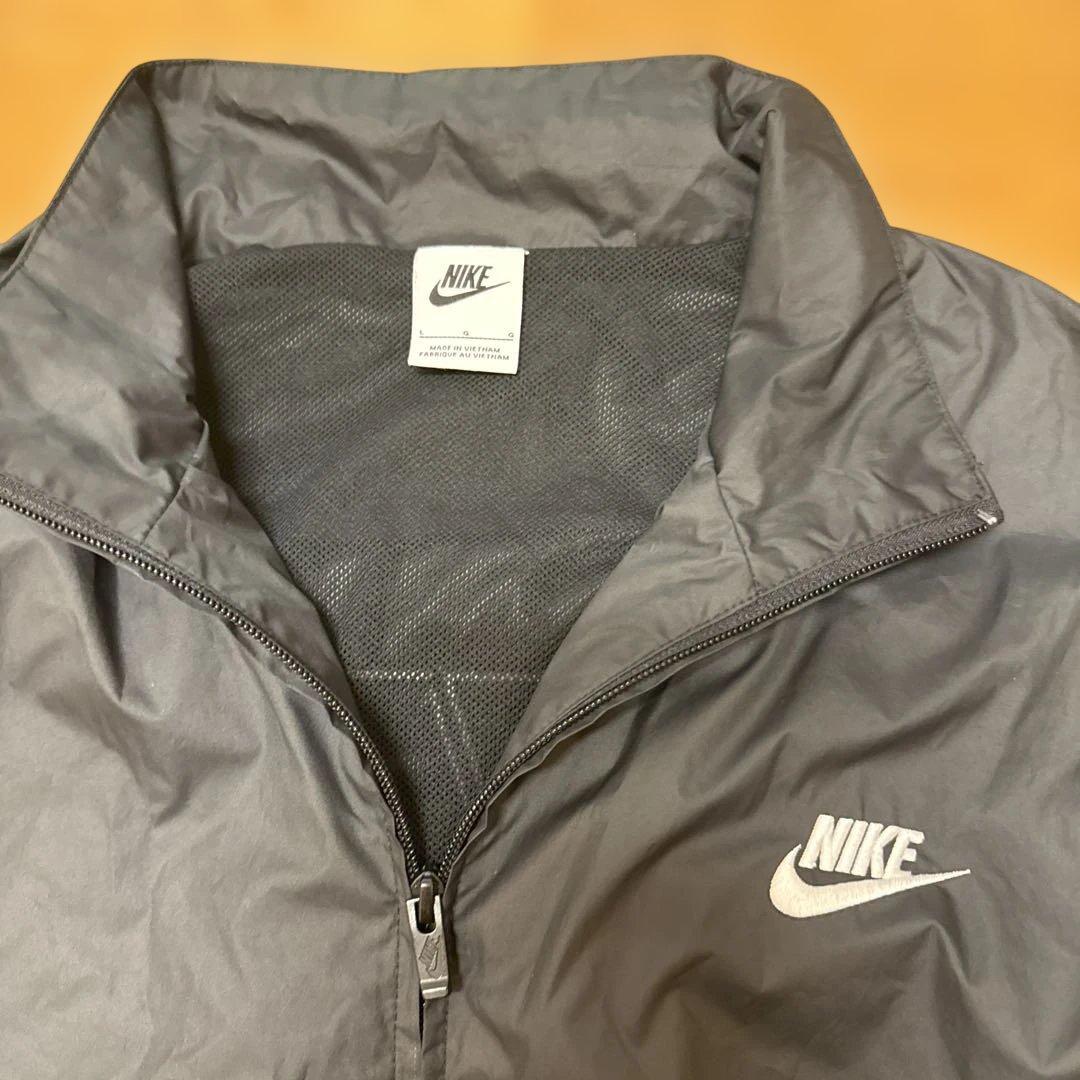 Nike ブラック ナイロンジャージ セットアップ