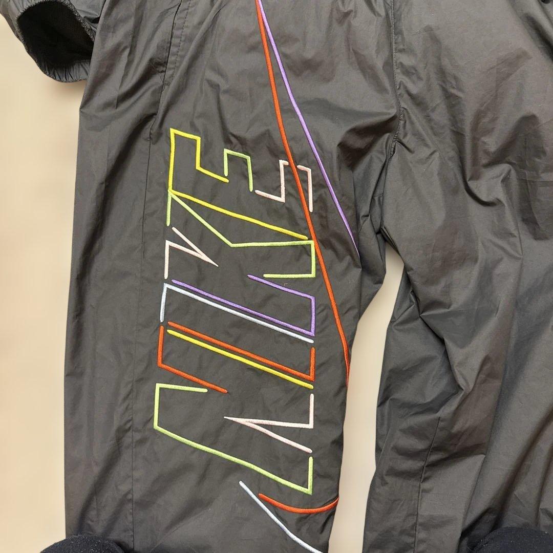 Nike ブラック ナイロンジャージ セットアップ