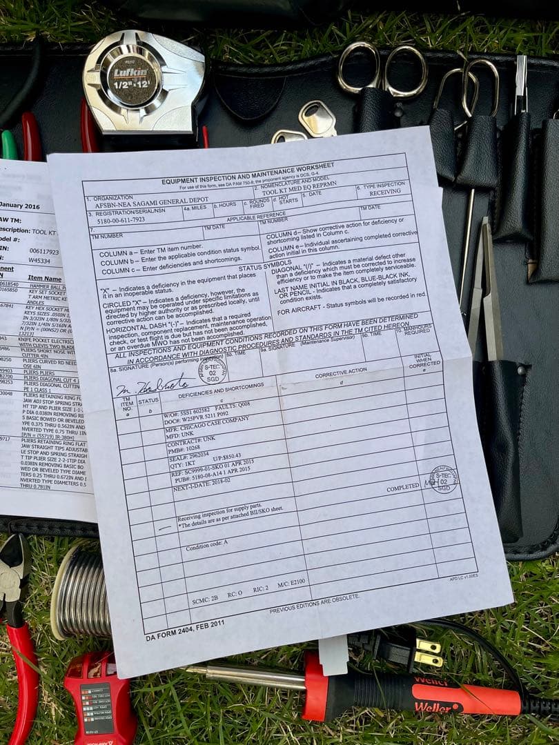米軍放出未使用品 超希少品 医療機器整備用 100点以上 アタッシュケース付き