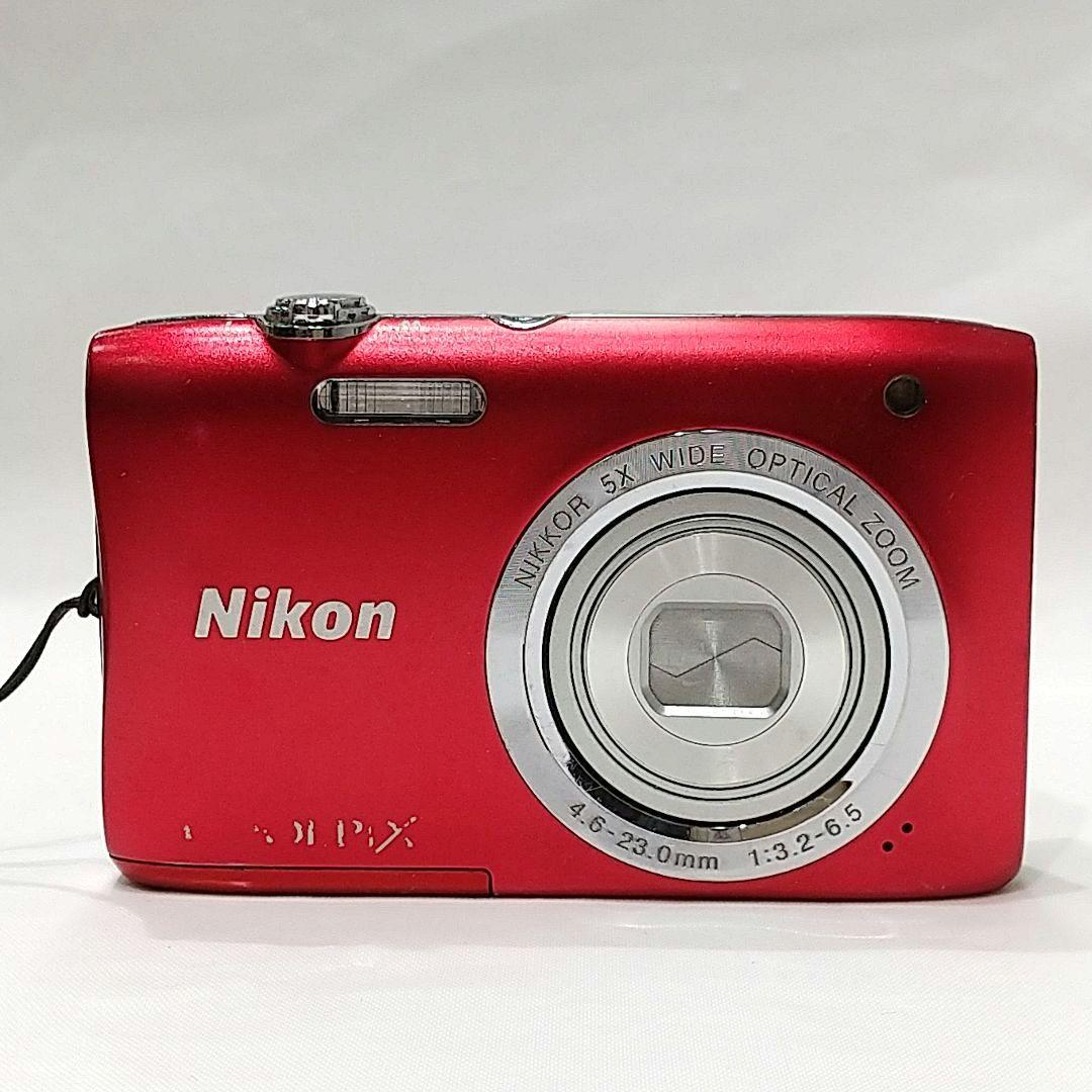 Nikon COOLPIX S2900 コンパクトデジタルカメラ デジカメ 赤