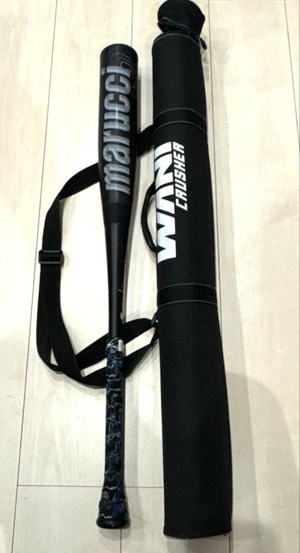 ワニクラッシャースピード　78cm 少年野球　軟式バット　ジュニア　黒ワニ