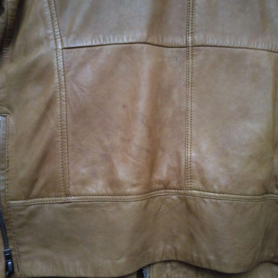 DIESELメンズ 明るめブラウン 羊革ジャケット L