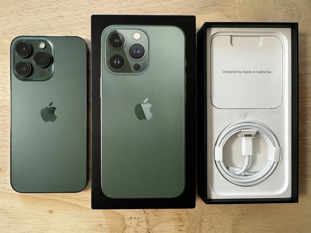 【極美品】Apple iPhone 13 Pro アルパイングリーン128GB