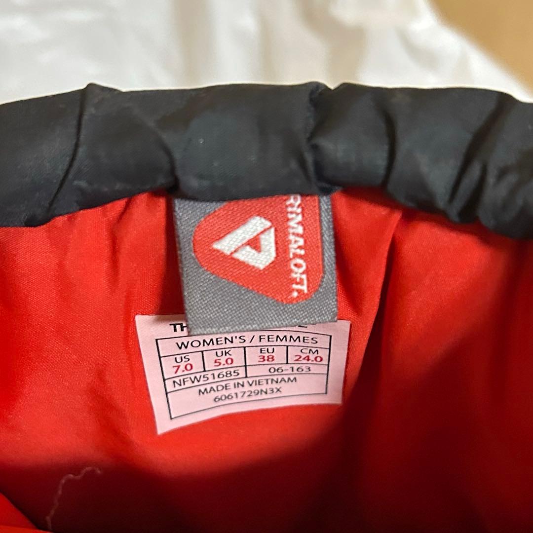 ノースフェイス　レディース　ブーツ　24.0ヌプシ 黒 NFW51686