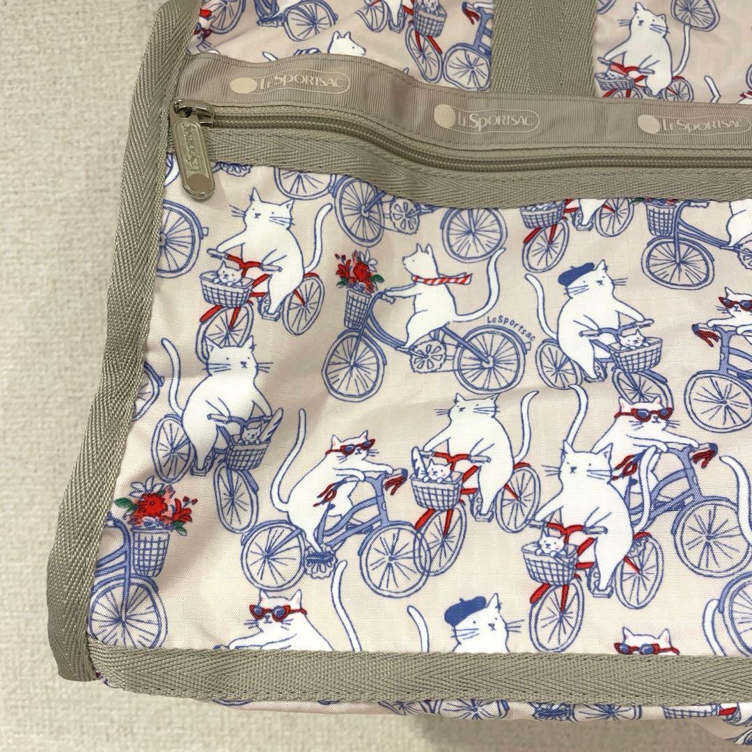 レスポートサック　自転車 猫デザイン ボストンバッグ ポーチ
