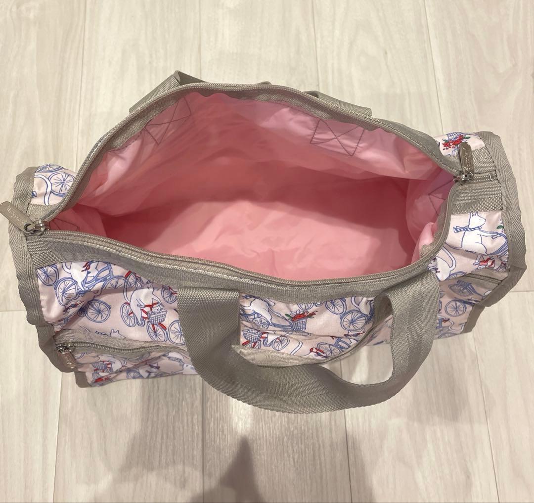 レスポートサック　自転車 猫デザイン ボストンバッグ ポーチ