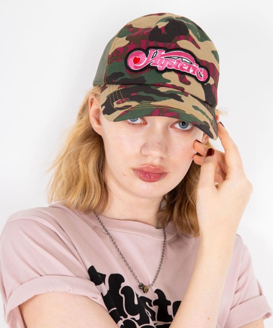 大人気！ヒステリックグラマー メッシュキャップ【WOODLAND HYS】