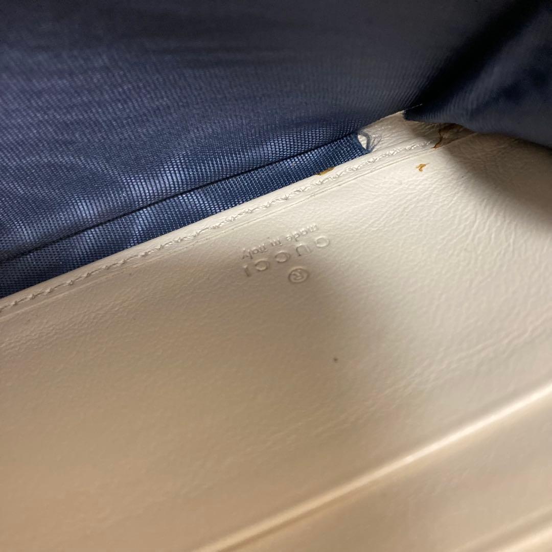 GUCCI レザー　グッチ　GGマーモント　ラウンドファスナー長財布　レザー