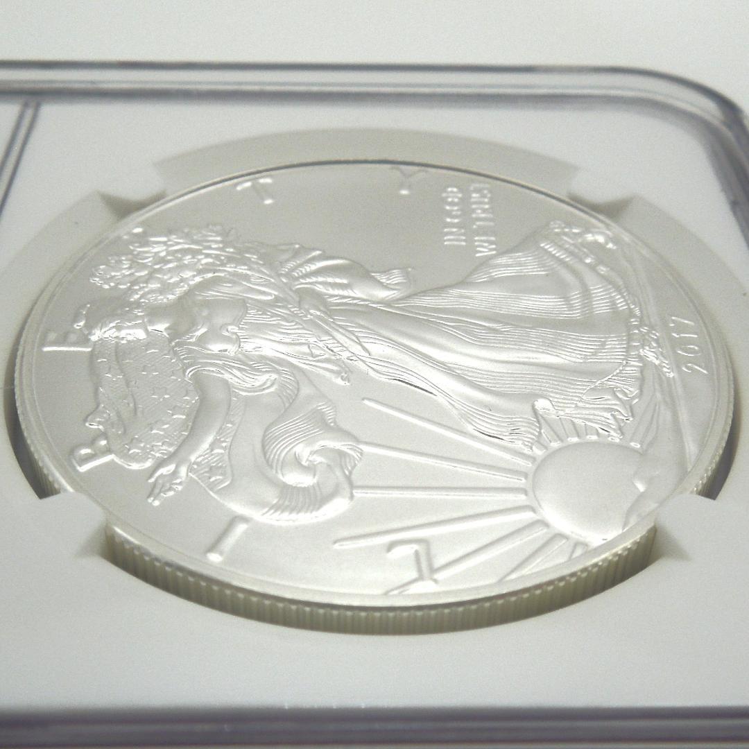 ★最高鑑定 NGC 2017 アメリカ シルバーイーグル 銀貨 MS70 FDI