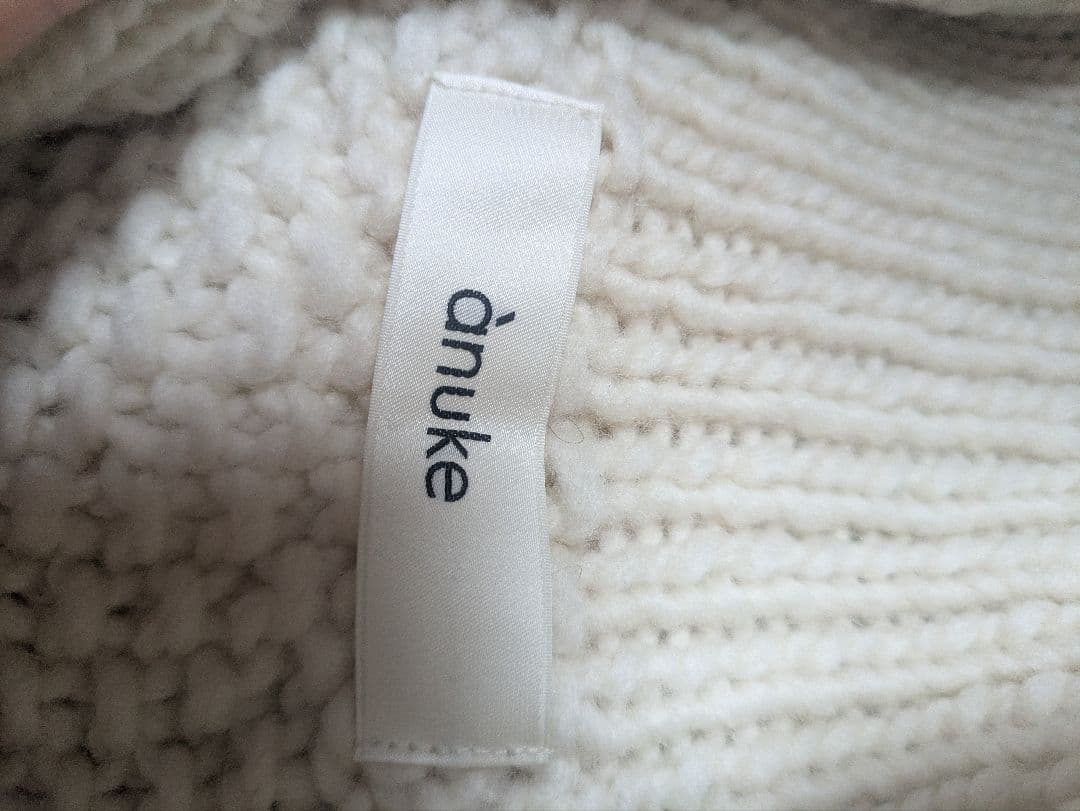 【1/25迄】anuke Wool Zip Knit