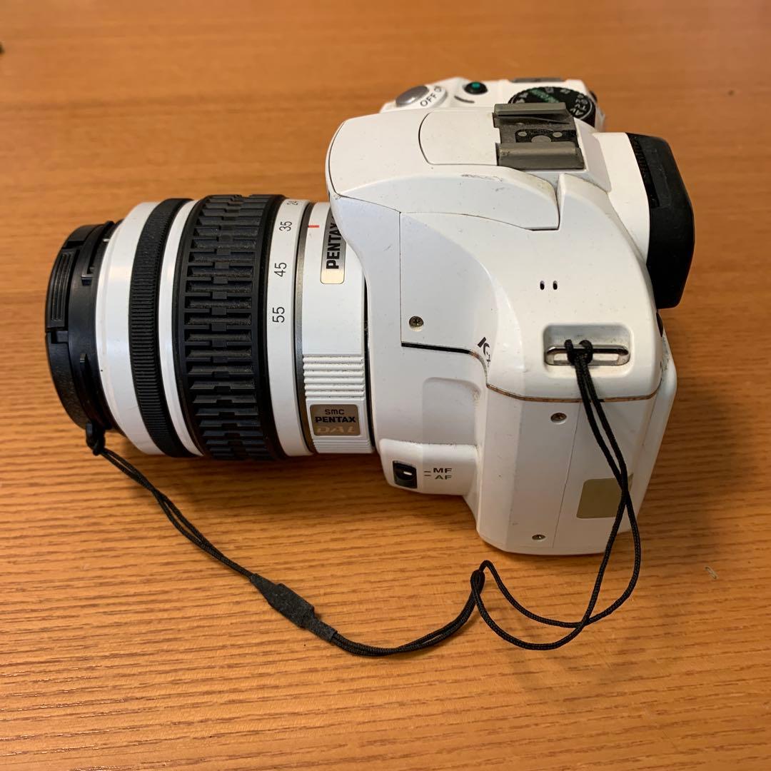 PENTAX デジタル一眼レフカメラ ホワイト ジャンク　A2