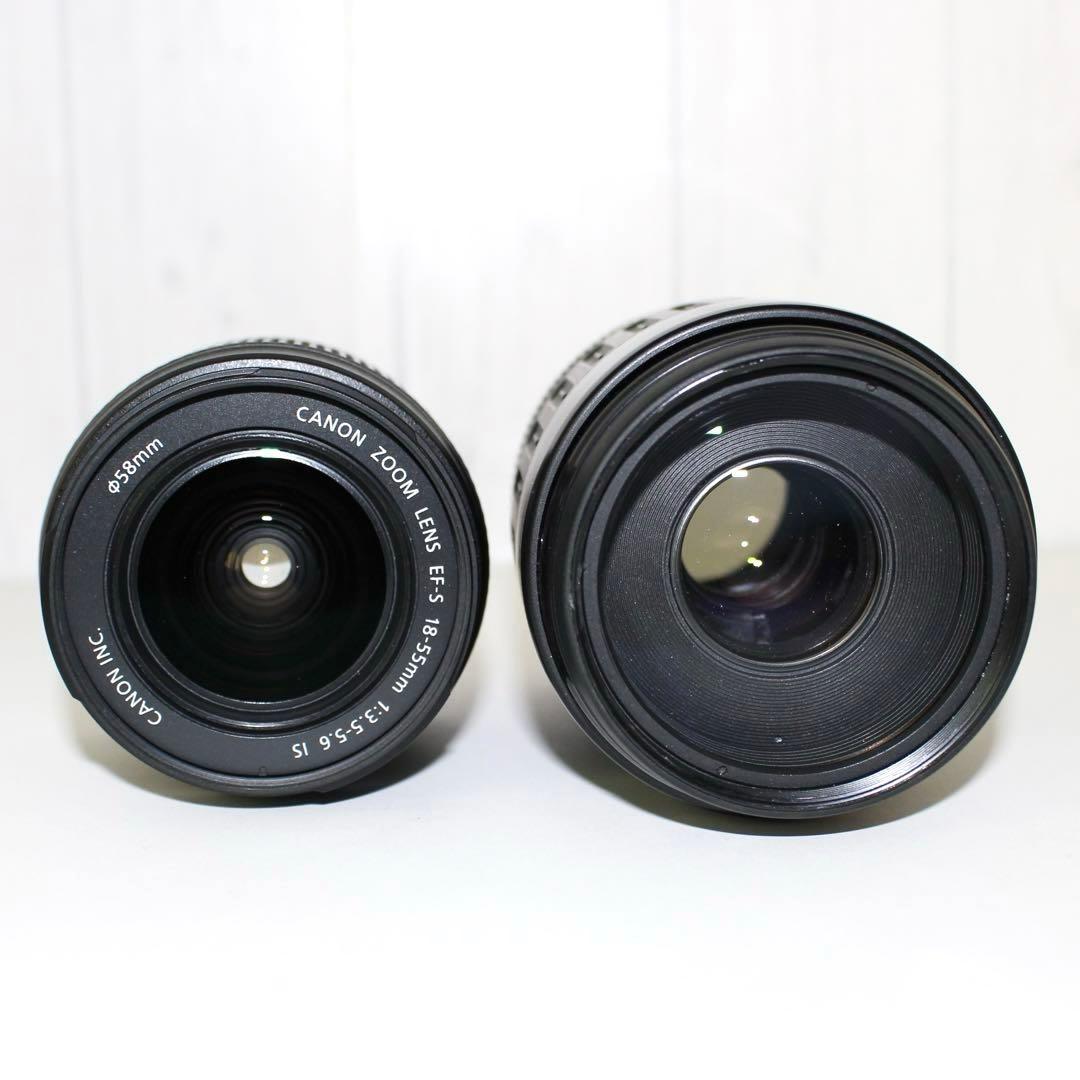 Canon Kissx7 一眼レフカメラ　Wレンズ付き　超望遠レンズ　手ブレ補正