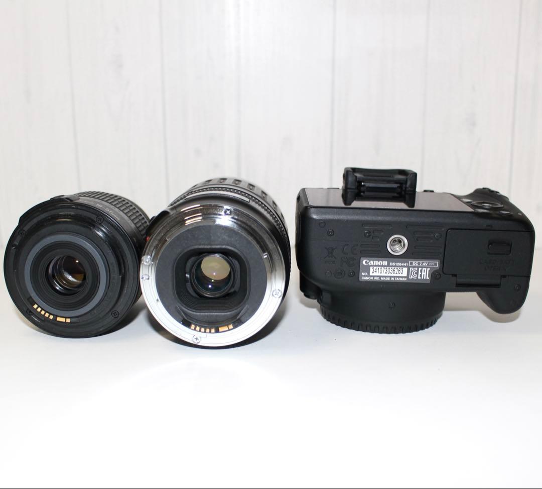 Canon Kissx7 一眼レフカメラ　Wレンズ付き　超望遠レンズ　手ブレ補正