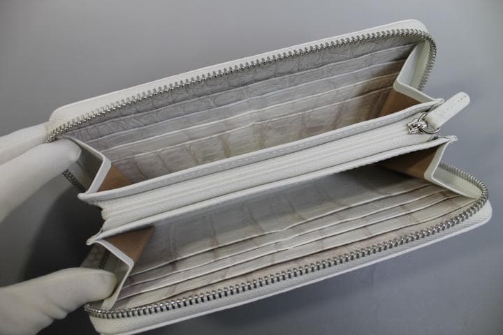 【専用】クロコダイル 財布 長財布 本物 ヒマラヤ 内側もヒマラヤ 一枚革 無双