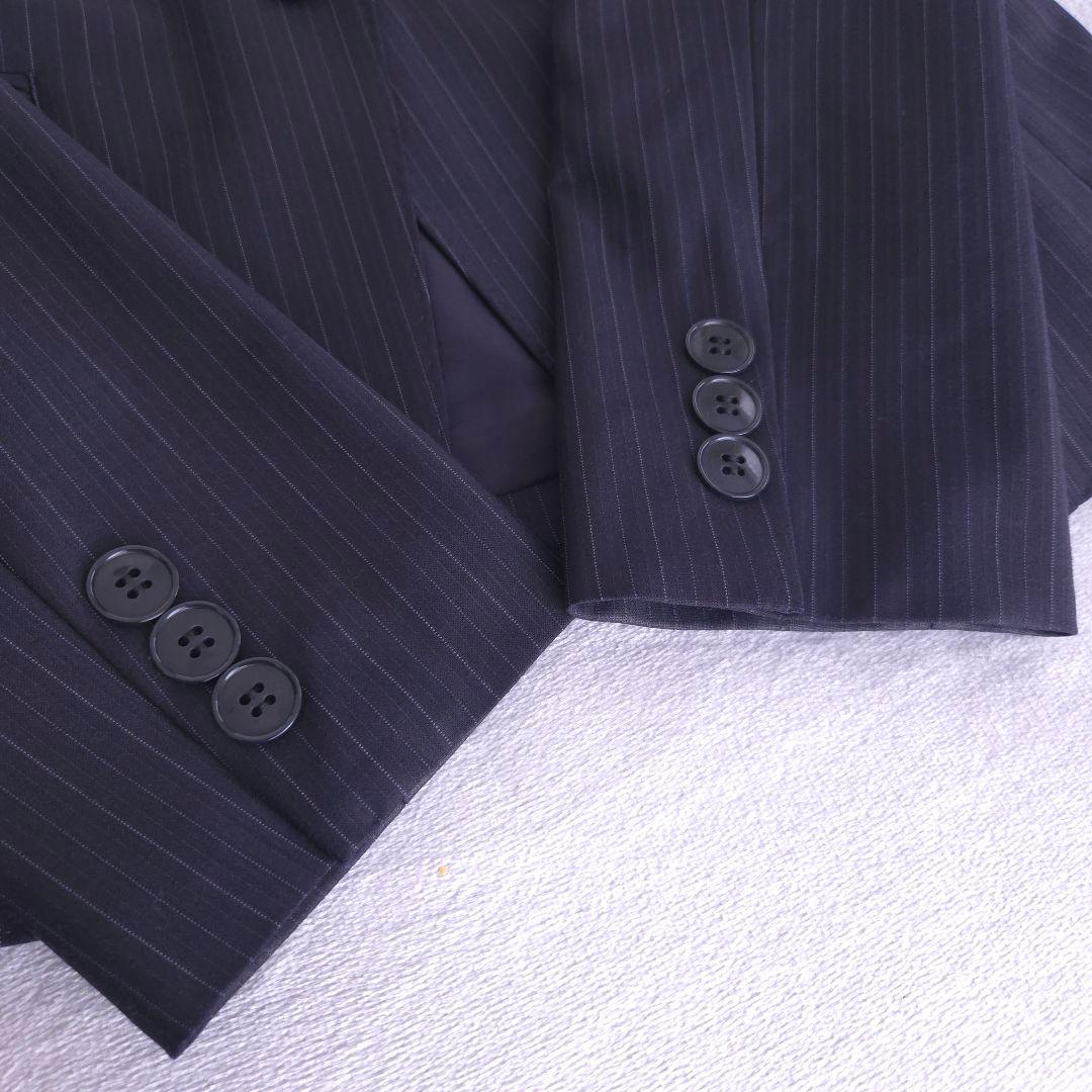 美品 アイシービー スーツ L セットアップ ストライプ ジャケット パンツ