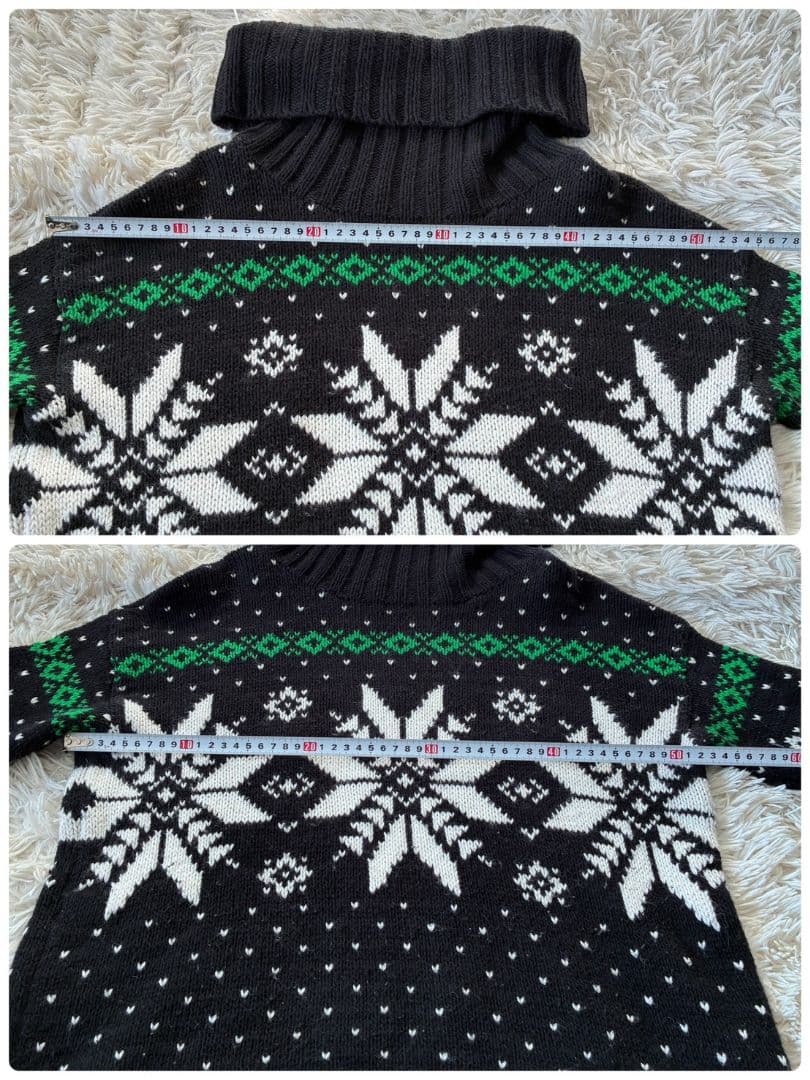 ラルフローレン タートルネック ニット セーター ノルディック柄