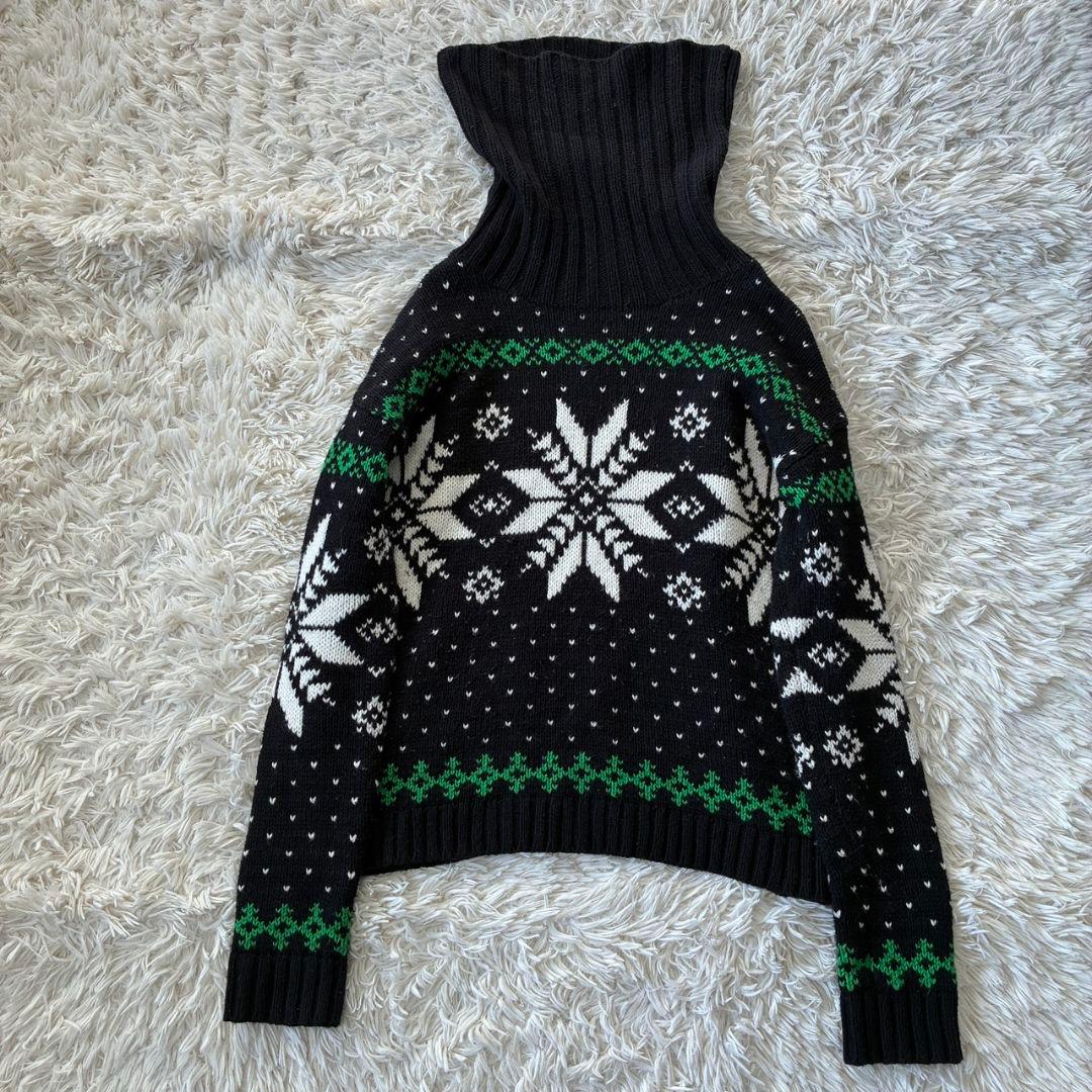 ラルフローレン タートルネック ニット セーター ノルディック柄