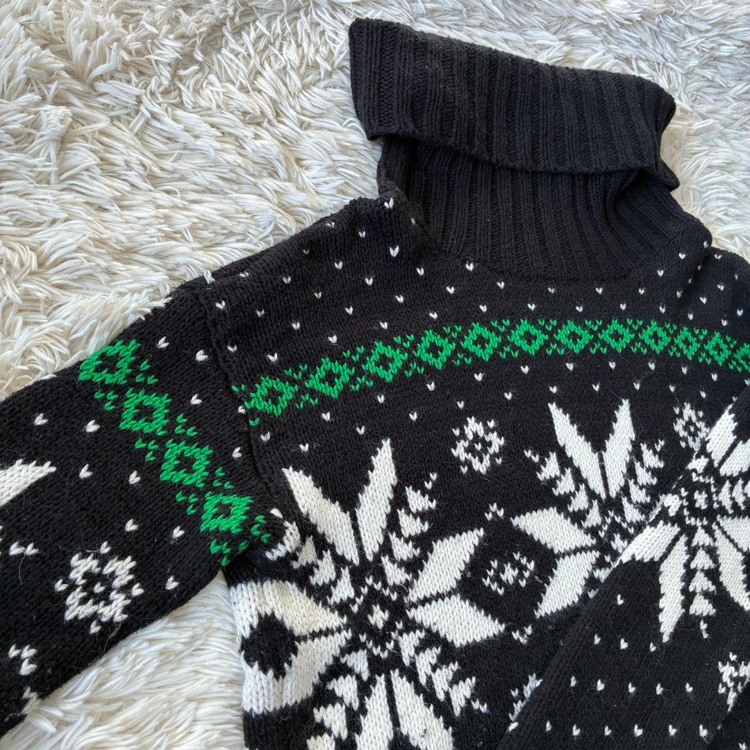 ラルフローレン タートルネック ニット セーター ノルディック柄