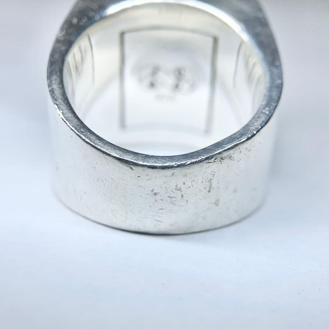 ジャスティンデイビス SEX リング 925 白蝶貝 オニキス 燻 25号相当