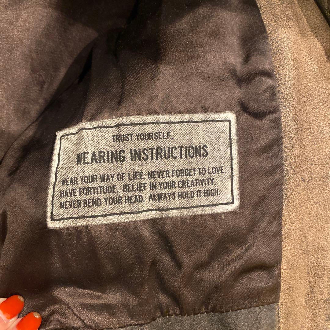 【MeMeLL】新品 ミハラヤスヒロ レザーライダースジャケット