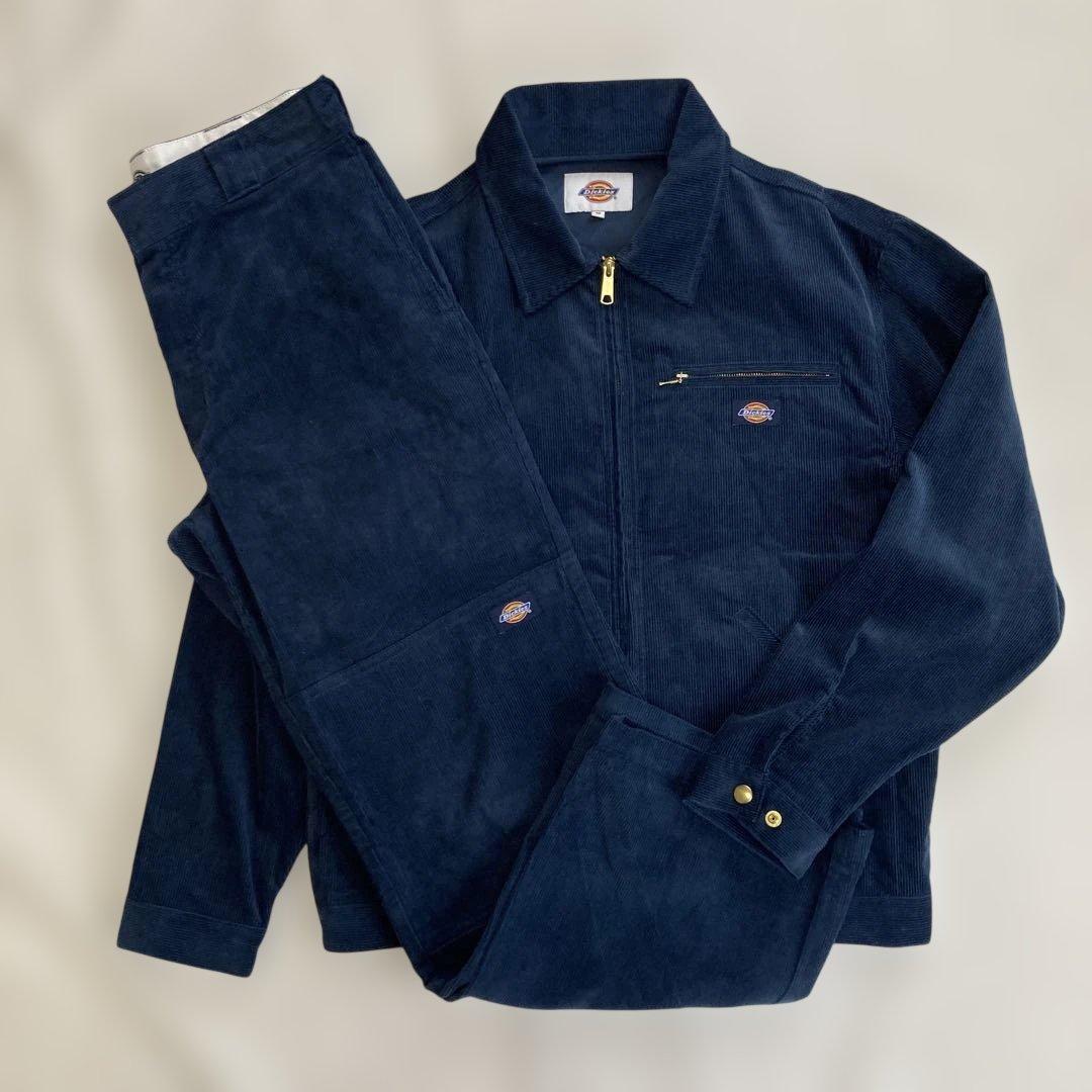 【勝徳】ディッキーズ　コーディロイ セットアップ　ネイビー　ジャケット