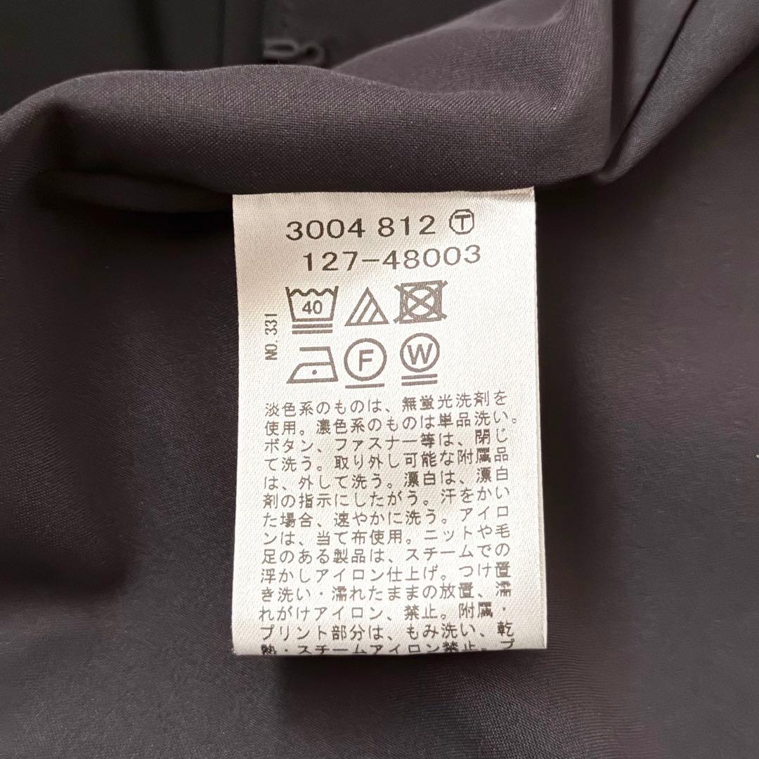 極美品❤️2024　INDIVI インディヴィ　パンツスーツ　ノーカラー　黒