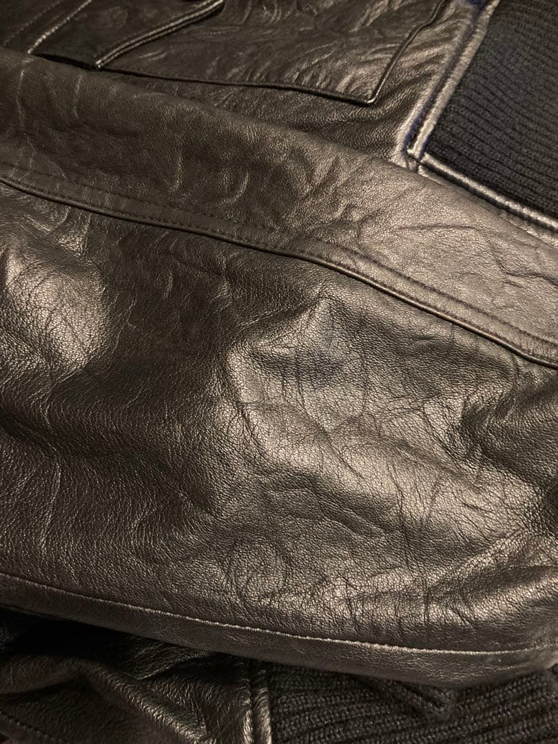 archive Y2K 00s ライダース レザージャケット　ブラック　XL