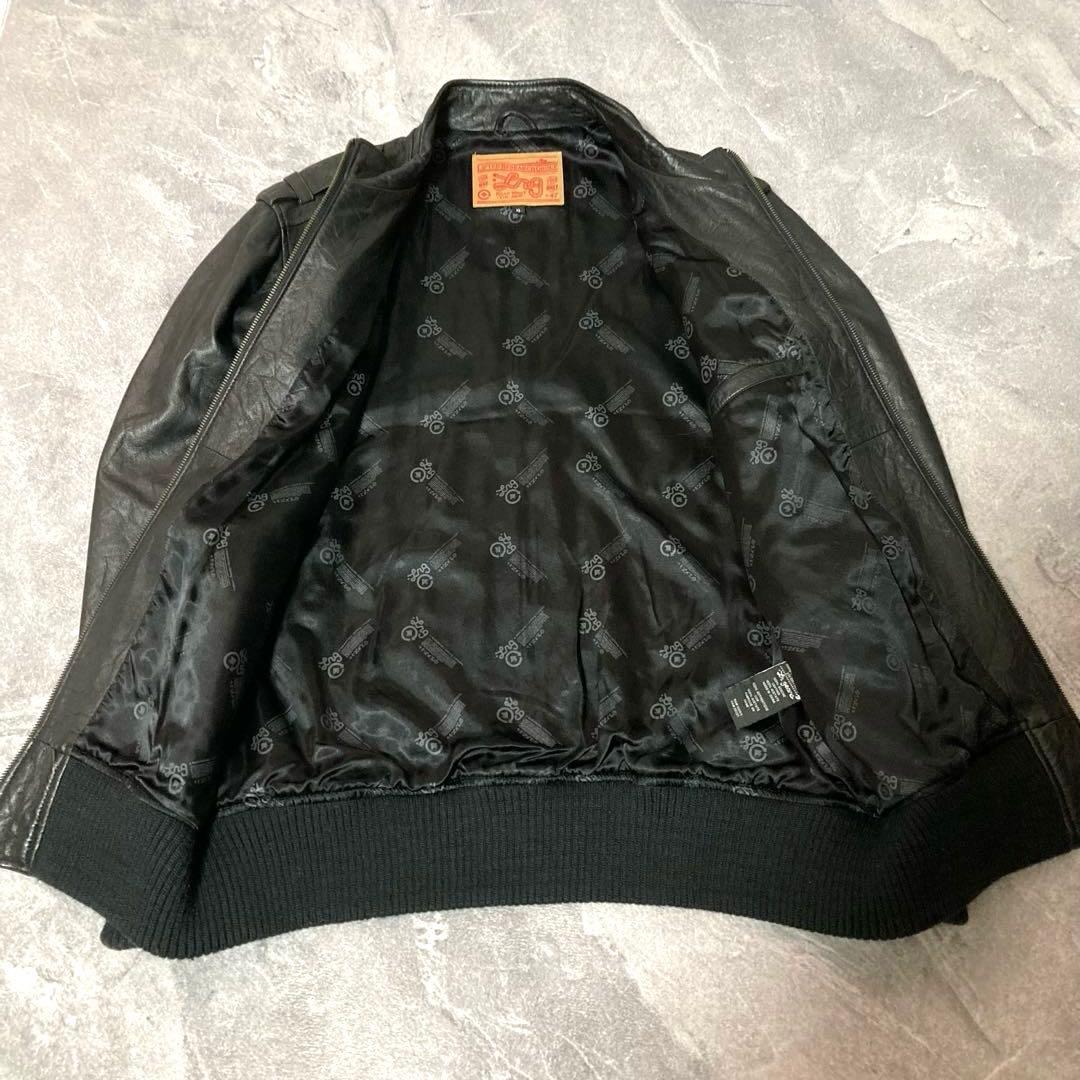 archive Y2K 00s ライダース レザージャケット　ブラック　XL