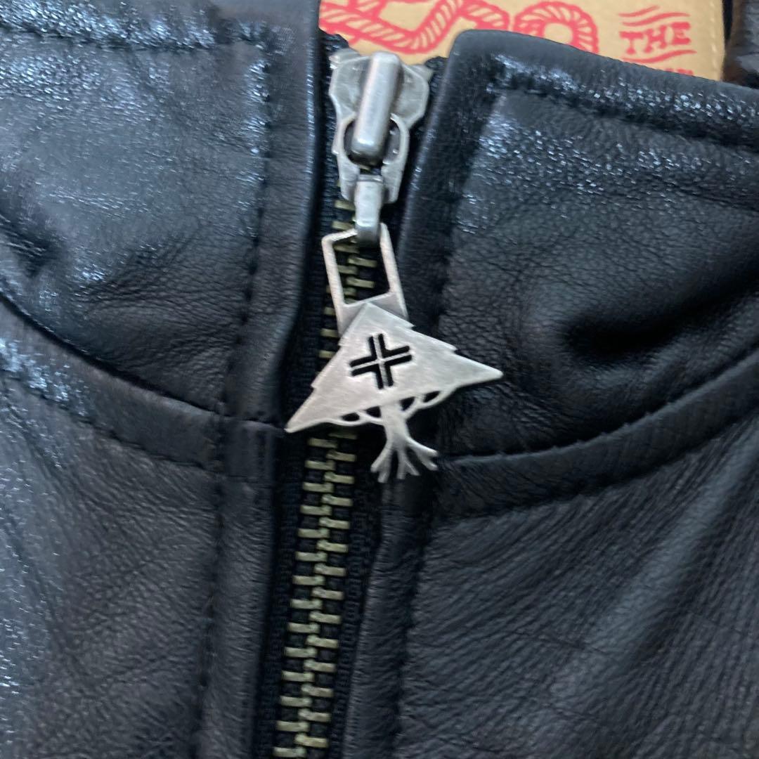 archive Y2K 00s ライダース レザージャケット　ブラック　XL