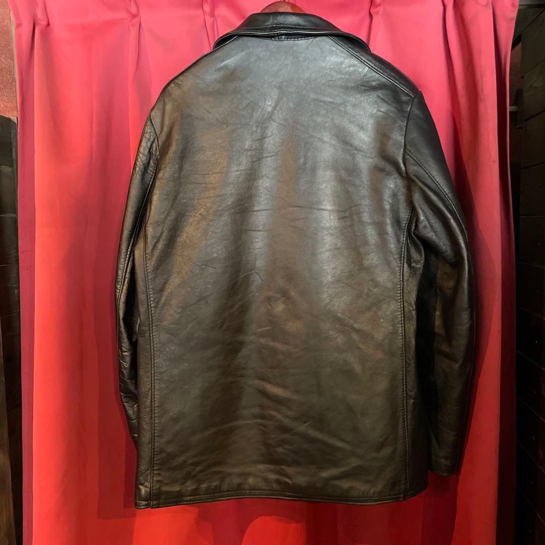 レザーカーコート フランス軍用 デッドストック